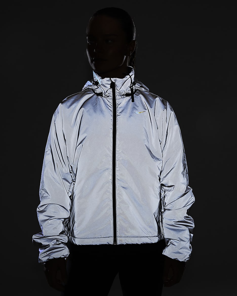 Nike running jacket reflective on sale